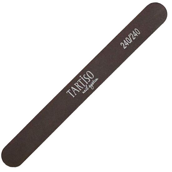 TARTISO File 240-240 wood straight thin black 18 cm